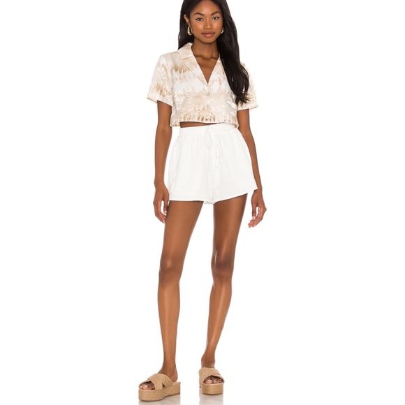 NWT House of Harlow 1960 x Sofia Richie Louie Top in Grey Tie Dye Revolve - Picture 2 of 12